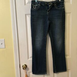 Earl Jeans Women Pre-washed Stretch with Embellished Button down pockets 10P